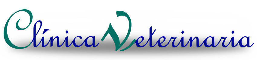 Logo con el texto clinica veterinaria
